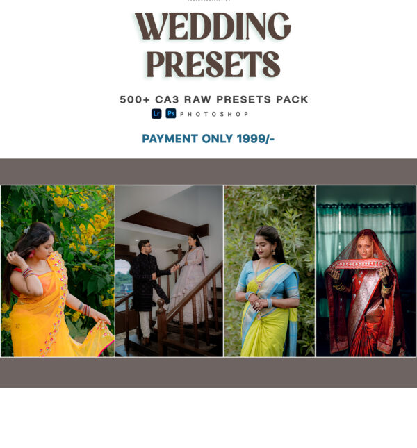 500+ NEW WEDDING PRESETS